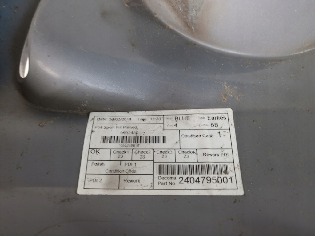 Mini clubman f54 s бампер передний на датчики pdc niebieski granat sport Оригинал