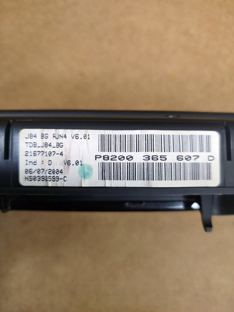 фото №4, Лічильник дисплей renault scenic ii p8200365607d