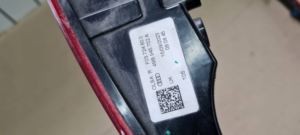 фото №12, Sq8 4m rsq8 q8 відбивач лампа протитуманна права правий задня uk 4m8945702a