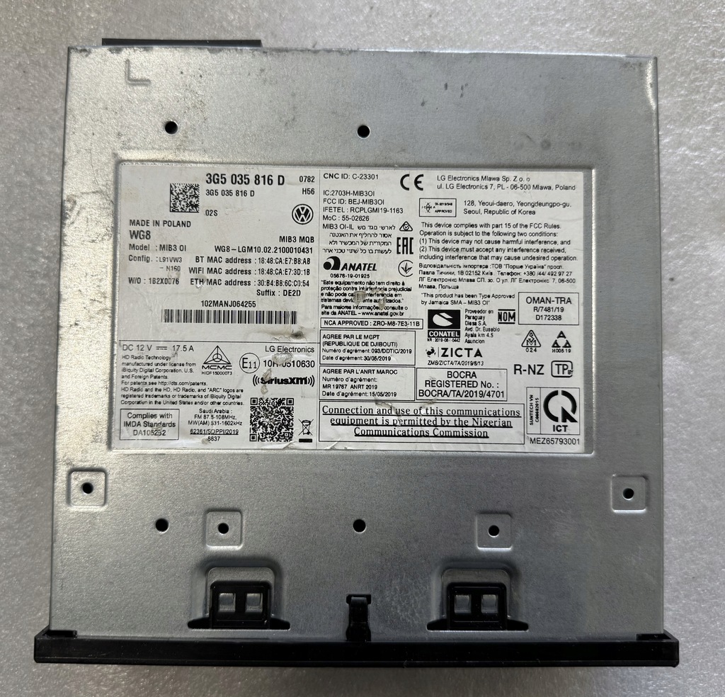 фото №1, Vw passat b8 arteon блок mib3 3g5035816d....