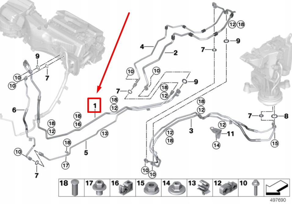фото №1, Bmw x7 g07 передняя часть всасывание line 64536813589 6813589
