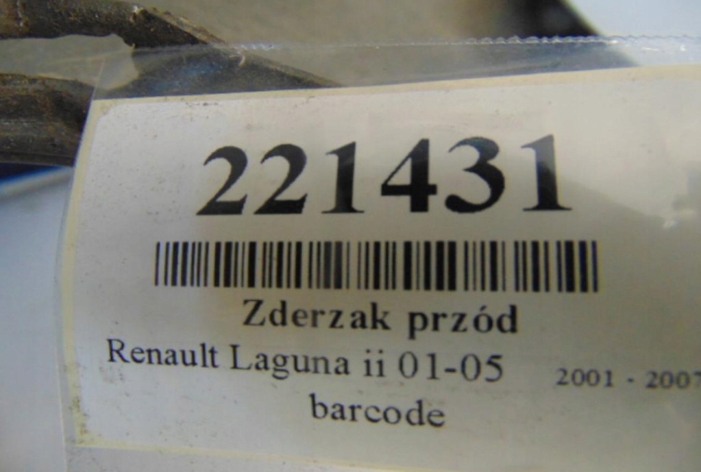 фото №9, Renault laguna ii бампер перед код лакофарбового покриття teb66