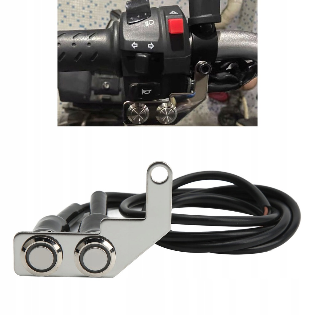 фото №12, Переключатель led na руль motocykla фара свет противотуманные on