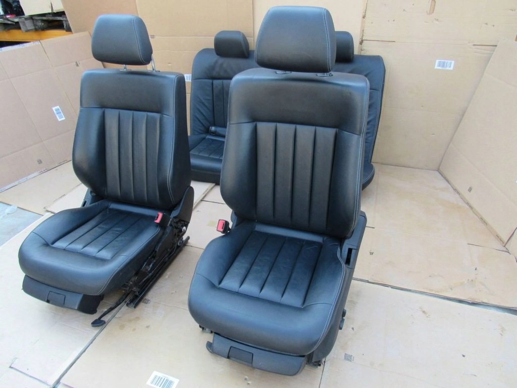 Mercedes e w212 212 lift сидіння заднє сидіння обшивки салон комплект шкіра сірі Зі Шроту