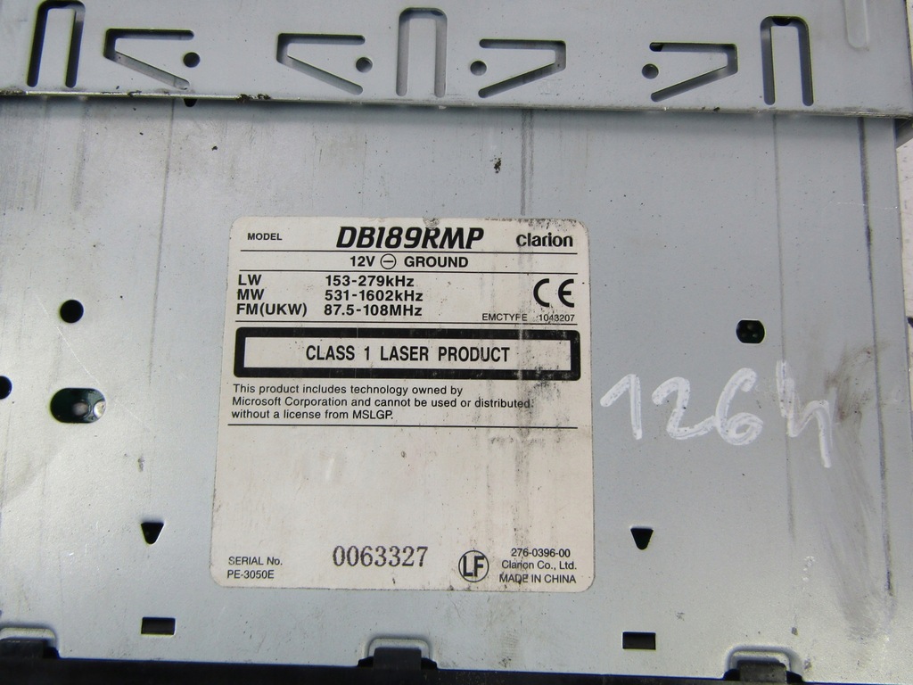 фото №4, Honda civic 7 радіо clarion db189rmp