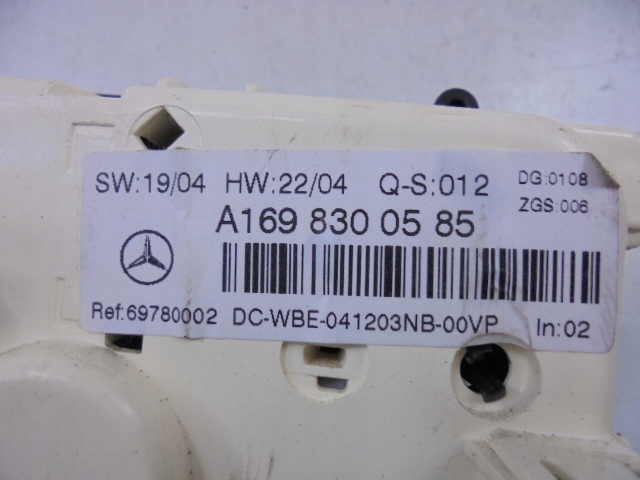 фото №13, Mercedes a w169 панель управление обдув кондиционера 5d a1698300585
