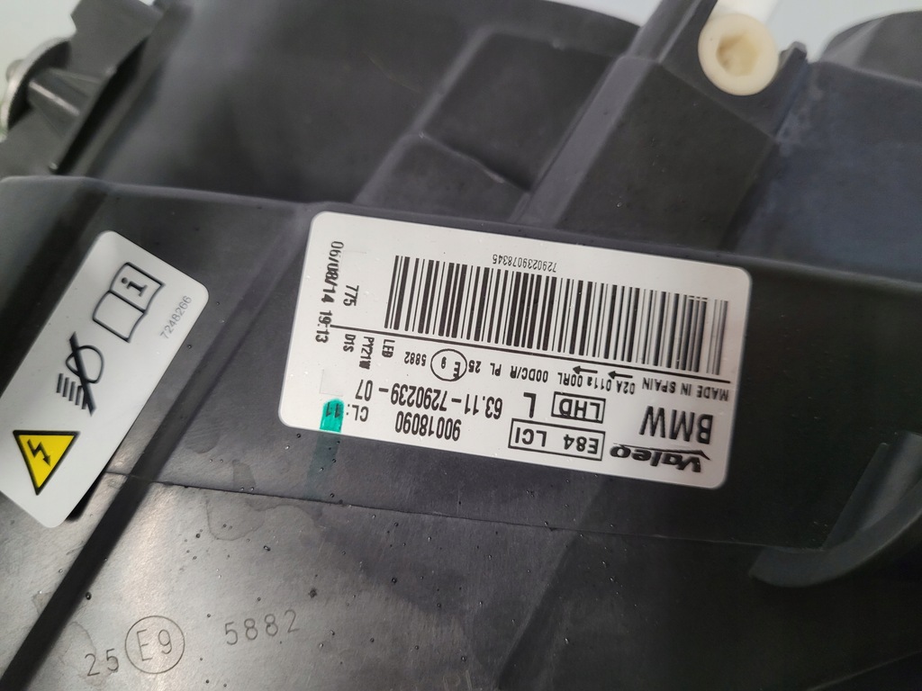 фото №6, Bmw x1 e84 lci lift лампа левая bi ксенон левый 7290239 фара europa