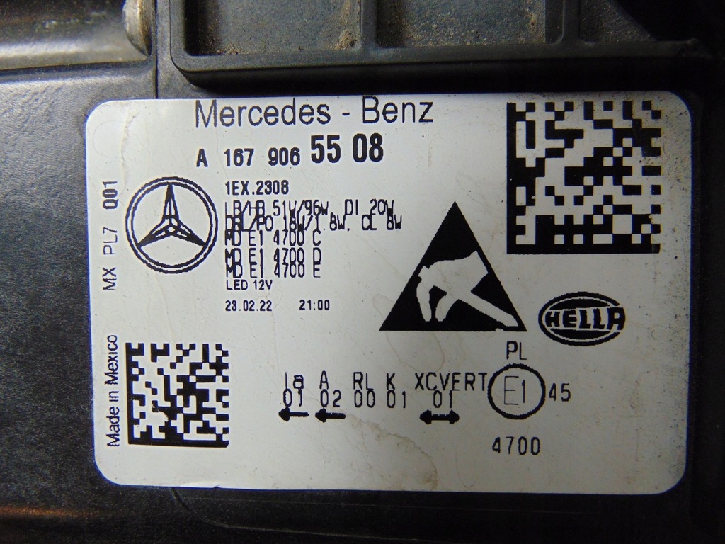 фото №16, Лампа левая перед mercedes gle w167 2019- europa