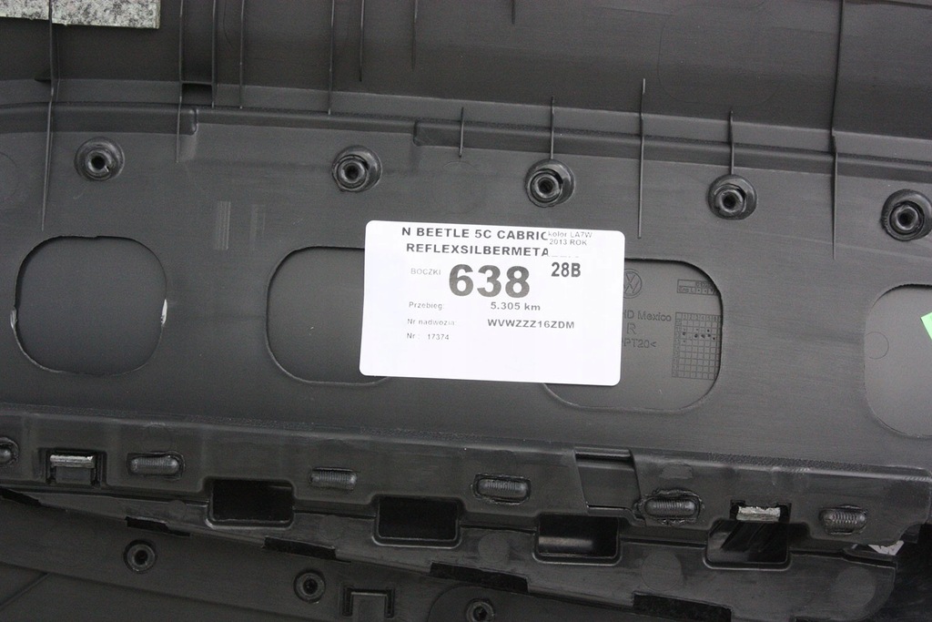 фото №11, Vw the beetle cabrio обшивки дверні обшивка оббивка 5c 5c3 5c3867043 5c38