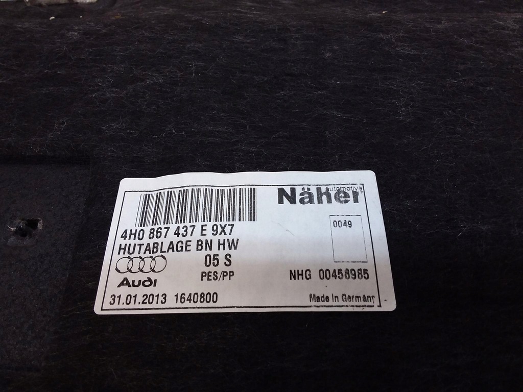 фото №4, Audi a8 d4 оббивка стіни багажника 4h0867437e