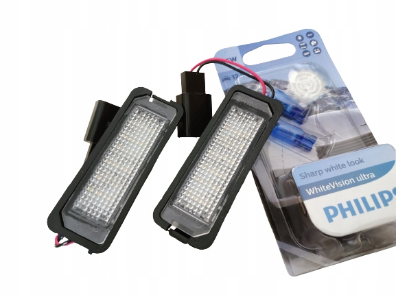 фото №4, 2 фонари номерного знака led philips seat altea leon ii