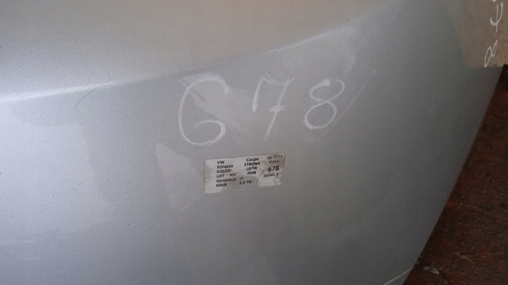 фото №9, Vw scirocco iii coupe бампер задня la7w