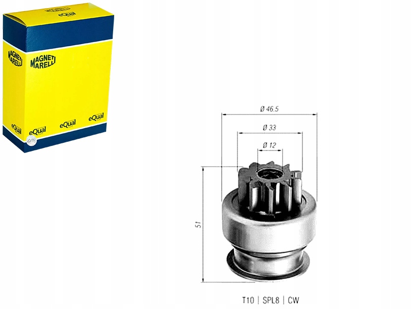 фото №1, Шестерня, стартер magneti marelli 940113020258