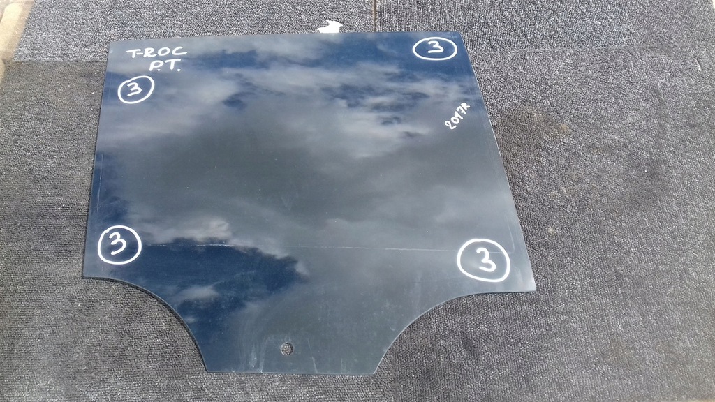 фото №1, Стекло дверь правый задняя vw t-roc 2017r. тонированная