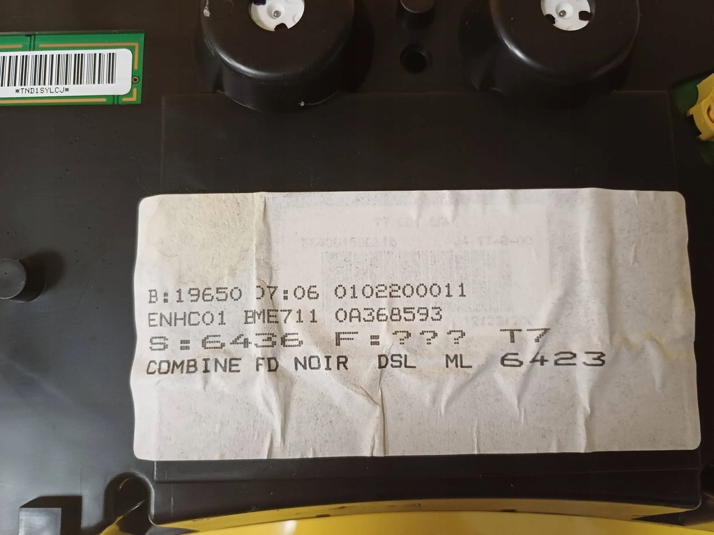 фото №5, Лічильник приладова панель прилади peugeot 308 1.6 дизель 9666642380 nr1136 anglik