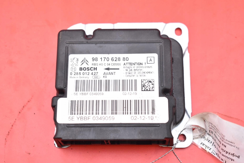 фото №1, Датчик модуль подушка безпеки 9817062880 toyota proace city 2 ii 19-