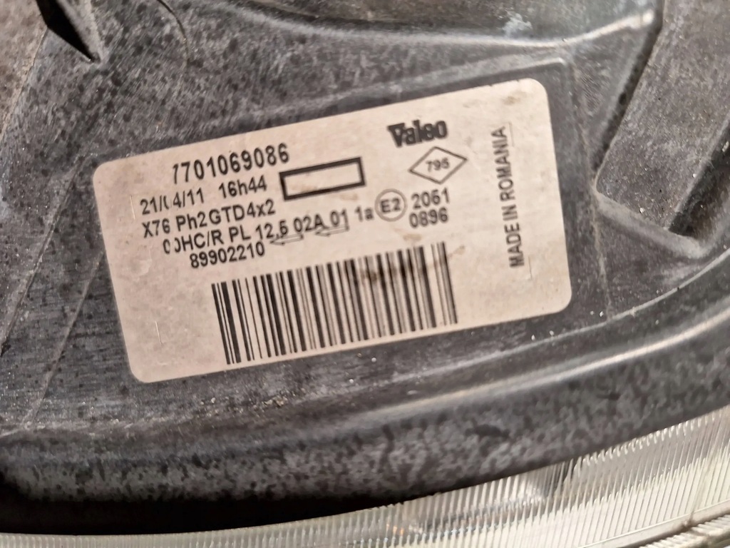 фото №8, Лампа перед ліва 7701069086 renault kangoo 02-