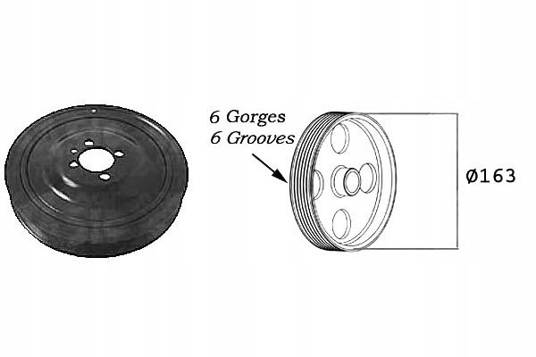 Sasic 2156029 шкив, wał коленчатый Киев