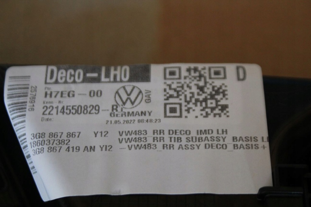 фото №7, Молдинг dekor дверь lt vw passat b8 arteon