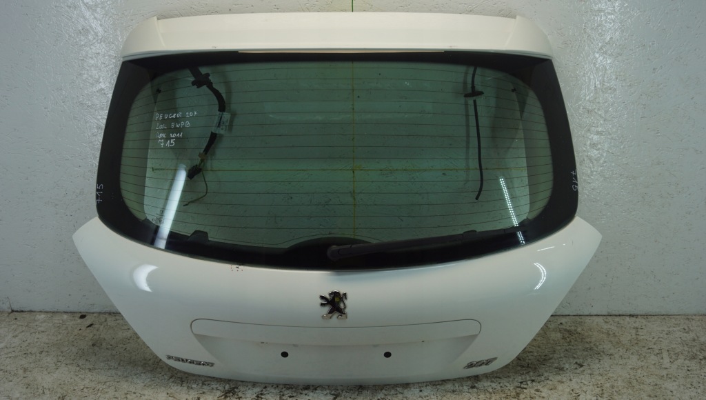 фото №1, Peugeot 207 hb кришка багажника багажника задня задня ewp ewpb