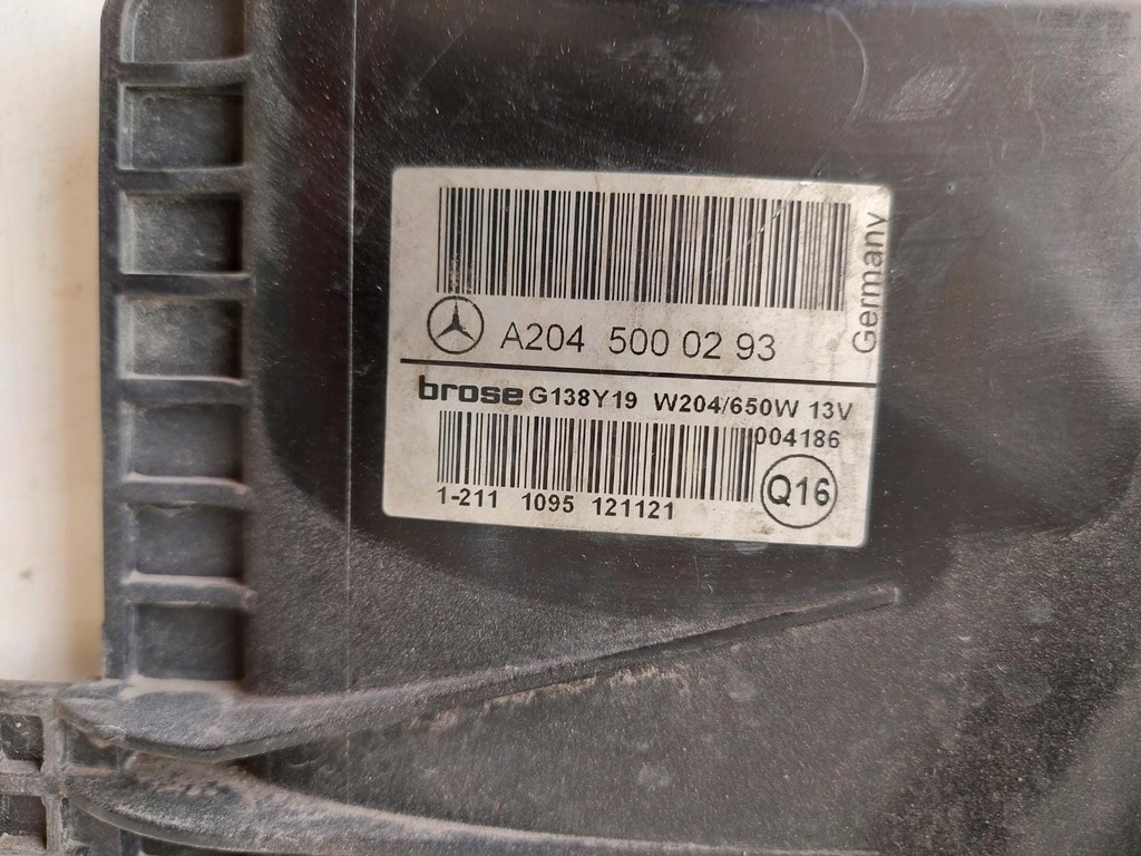 фото №6, Mercedes c-klasa вентилятор радіатора 2045000293