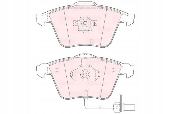 фото №1, Valeo тормозные колодки тормозные audi перед a6 allroad valeo