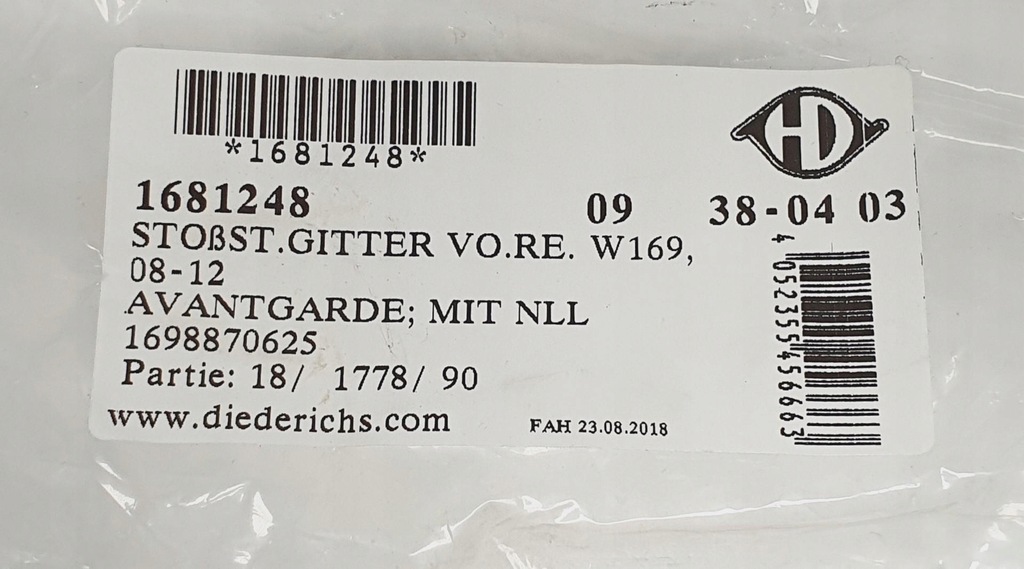 фото №8, Молдинг заглушка протитуманної фари права mercedes w169