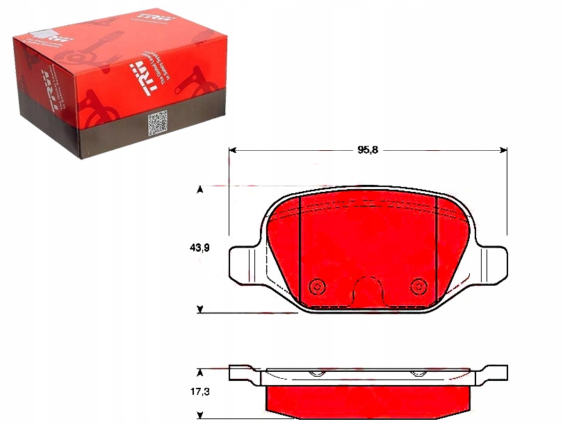 фото №1, Trw тормозные колодки тормозные alfa romeo 156 2.0 jts 932ax