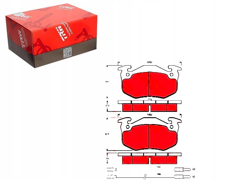 Купить Тормозная колодка тормозной комплект . trw gdb313