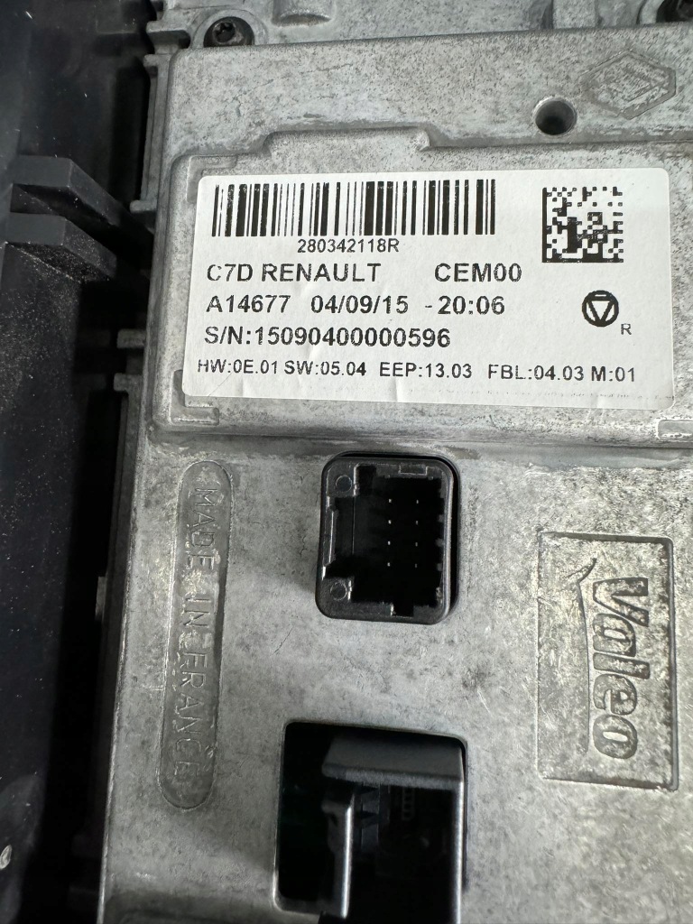 фото №3, Дисплей радио навигации renault kadjar 280342118r