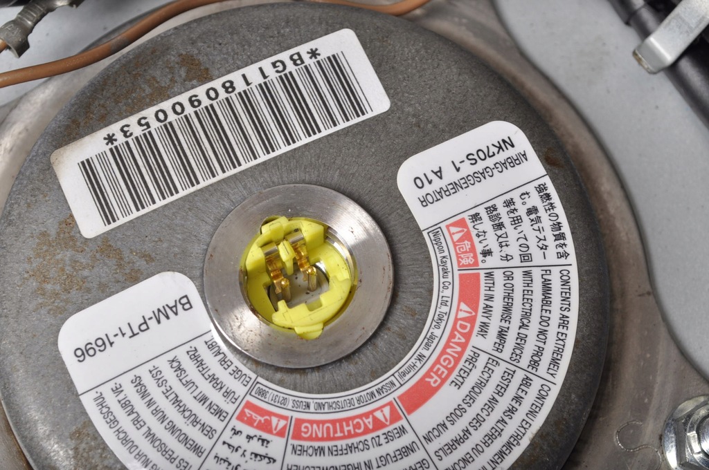 фото №10, Nissan leaf i ze0 подушка воздушная водителя подушка безопасности