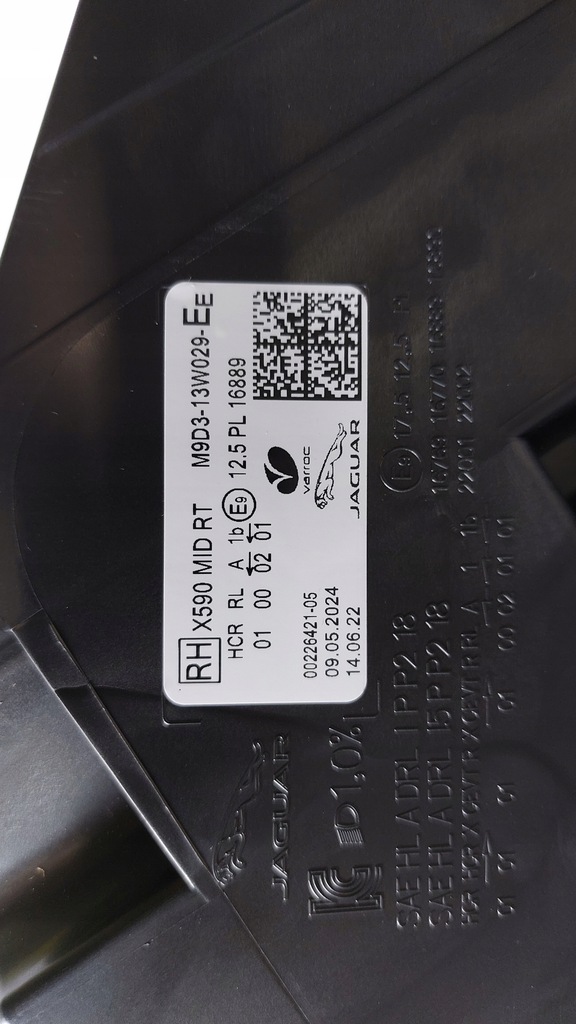 фото №11, Лампа права перед jaguar i-pace x590 mid m9d3-13w029-ee europa nowa