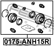 фото №3, Ремкомплект супорт гальмівний задня do toyota previa ii