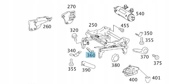 фото №4, Ручка регулировки сиденье l mercedes a-kl b-kl