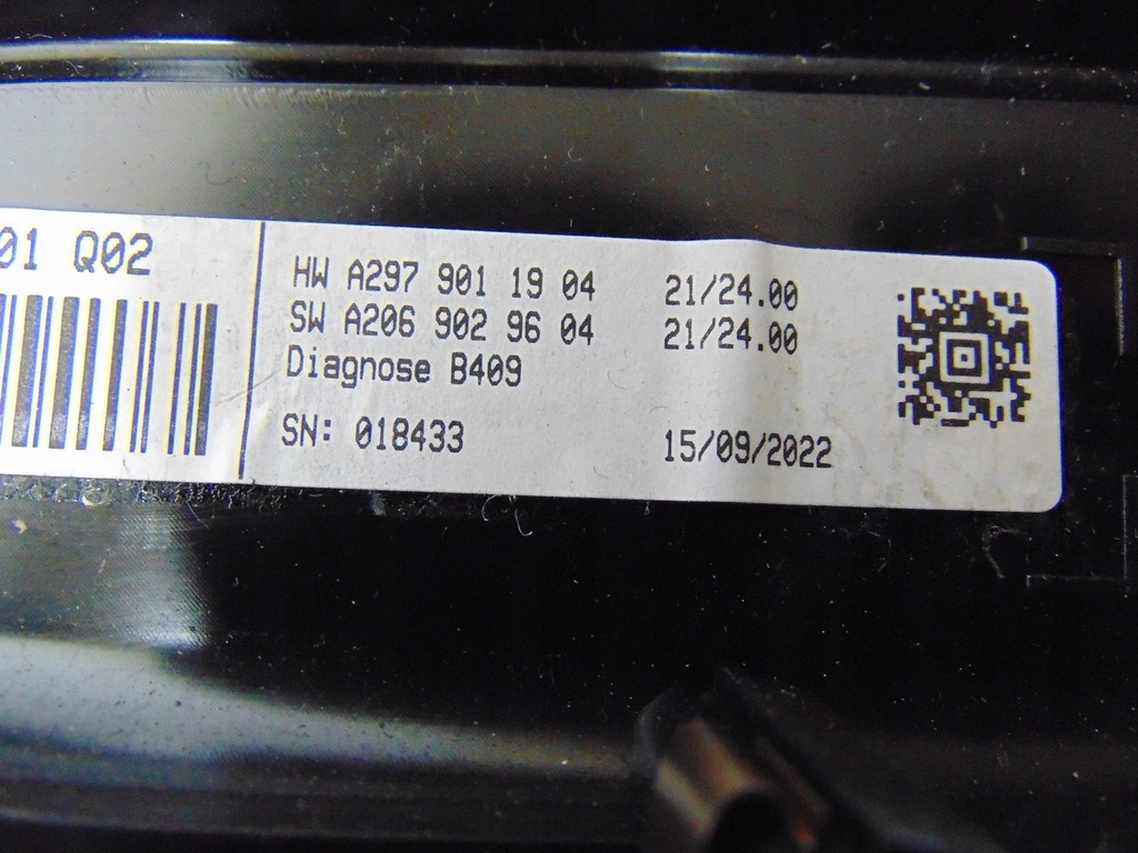 фото №14, Бортовий комп'ютер дисплей head up mercedes eqs a2979007109