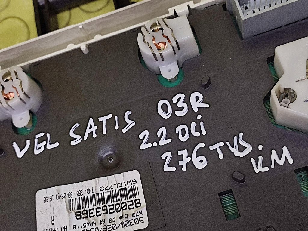 фото №15, Renault vel satis 2.2 dci счетчик приборы 8200263368