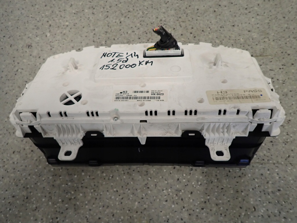 фото №4, Nissan note e12 12- приборы счетчик 1.5 dci 3vv1a