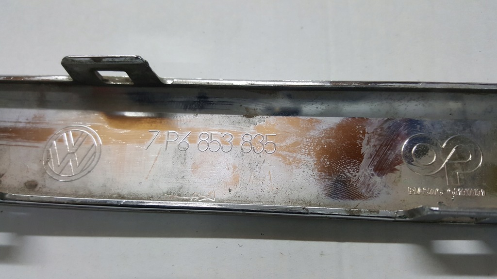 фото №11, Молдинг хром бампера заднего vw touareg 7p6853835 демонтаж