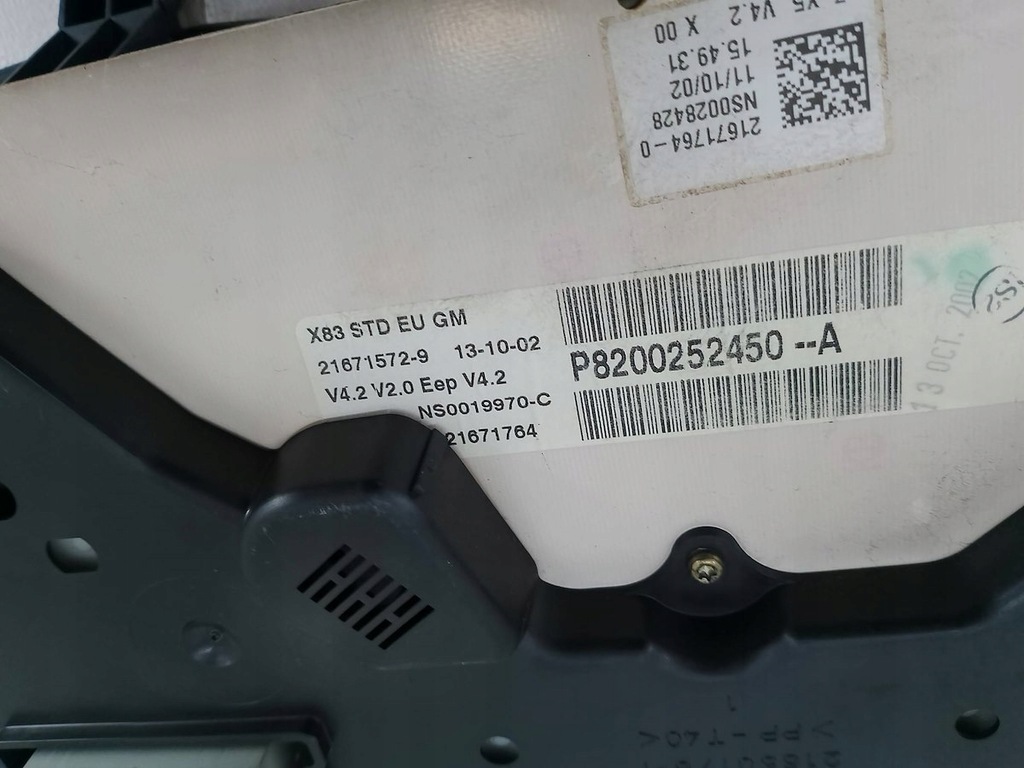 фото №6, Лічильник opel vivaro i 8200252450-a 1.9 dti