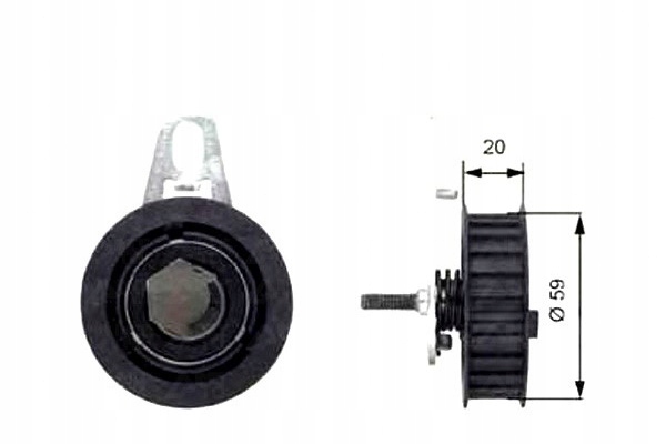 фото №2, Ролик натяжна ремінь розподільного валу alfa romeo 145 146