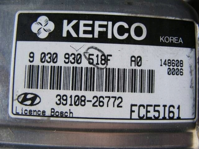 фото №1, Бортовий комп'ютер двигуна hyundai matrix 1,6