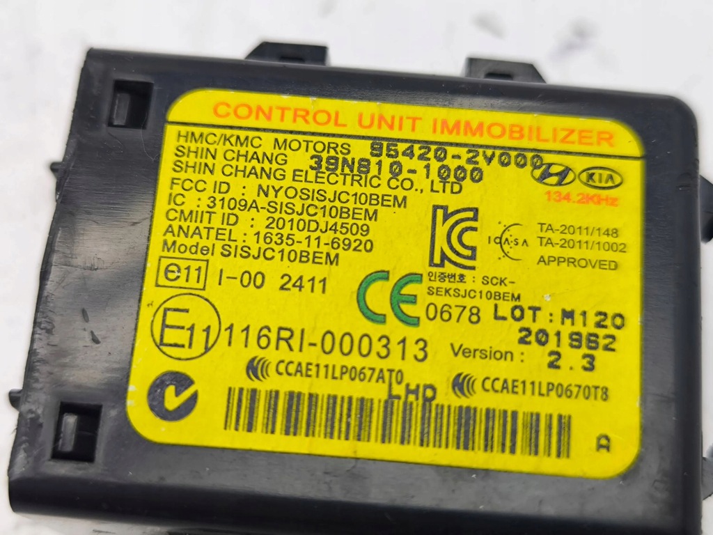 фото №6, Hyundai i40 2012 модуль / блок управления иммобилайзер