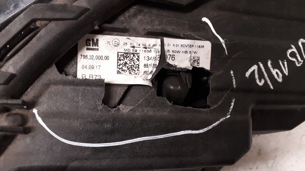 фото №15, Opel astra 5 v k лампа правая intellilux 13488976