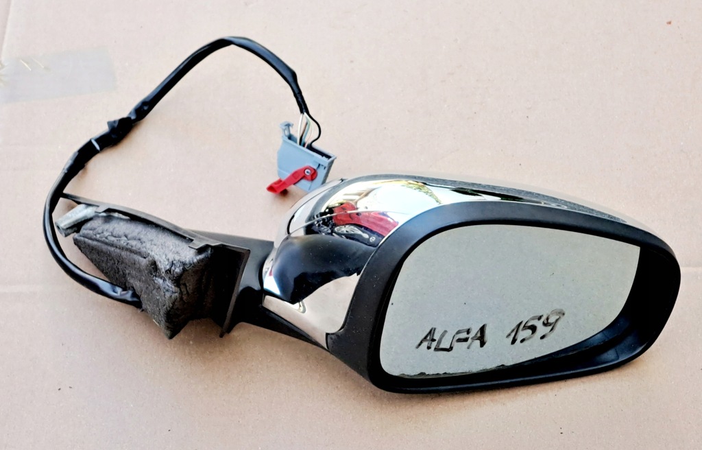 фото №1, Alfa romeo 159 дзеркало праве хром 5 pin