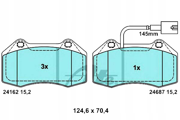 фото №9, Тормозные колодки тормозной. alfa romeo mito 1,4tb 08- перед