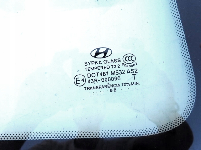 фото №2, Стекло задняя правая кузовная hyundai i20 i 3d 2008-2014 rok