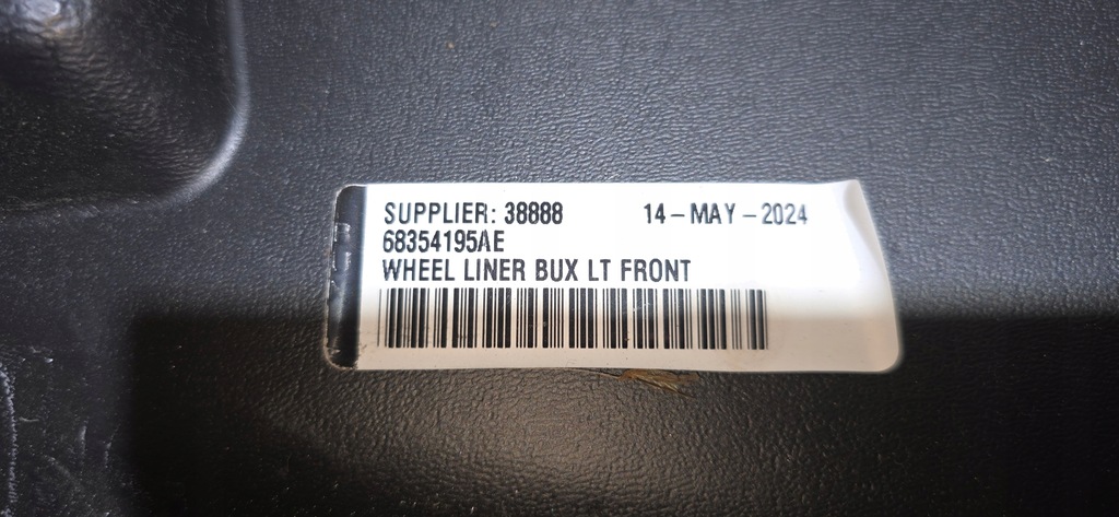 фото №5, Jeep wrangler jl подкрылок передние левая перед