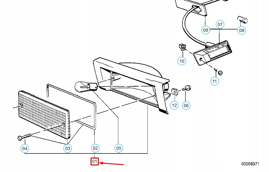 Bmw 3 e30 передние правое свет поворотник euro 63131377992 1377992 Доставка