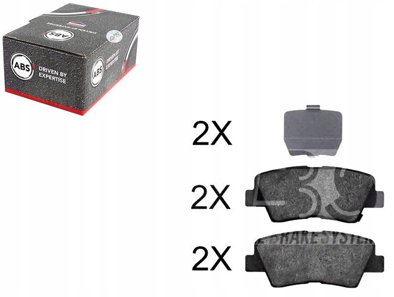 фото №1, Тормозные колодки тормозные kia soul 09- задняя a.b.s.