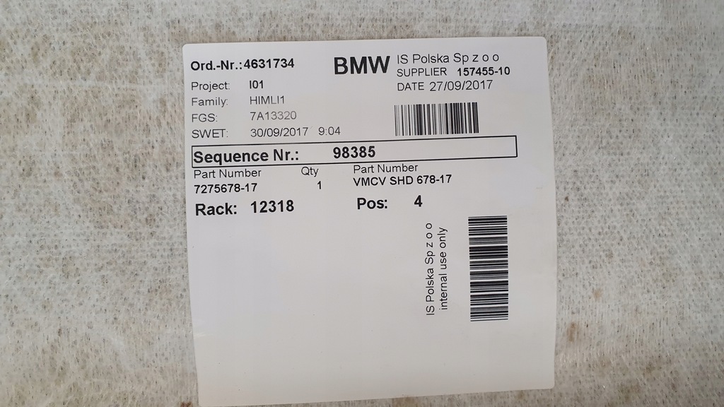 фото №7, Bmw i3 стеля люк